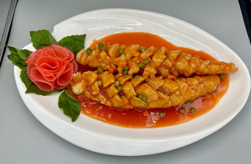 f19. crispy sweet & sour fish fillet  松鼠鱼